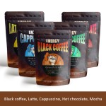 Man Power Energy Instant Coffee Infused with Ganoderma Reishi Mushroom Bitter Taste Packaged in Bag