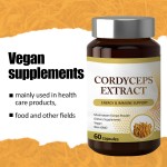 AMULYN Cordyceps Sinensis Mushroom Extract Capsules Dietary Supplement Cordyceps Militaris Capsule Cordyceps Gelules