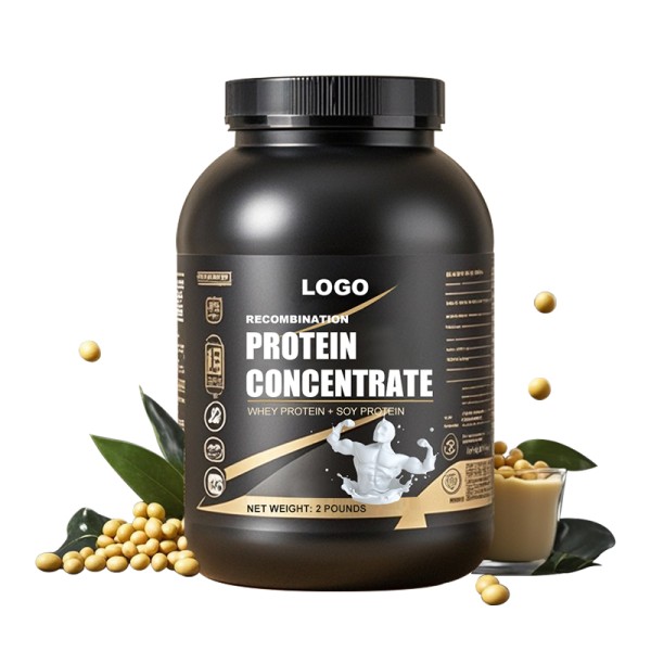 AMULYN Natural Plant Protein Powder Personalized Label Whey & Soy Protein Enhancer