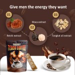 AMULYN Tongkat Ali Maca Reishi Blended Mushroom Coffee for Men Bitter Taste in Bag Packaging