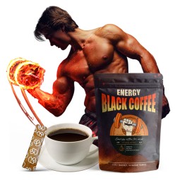 AMULYN Instant Male Energy Coffee Drink Bitter Taste Maca and Tongkat ALI with Reishi Powder Boosts Energy Packaged in Bag