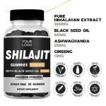 Shilajit Gummies Manufacturer - OEM Black Seed Oil Minerals