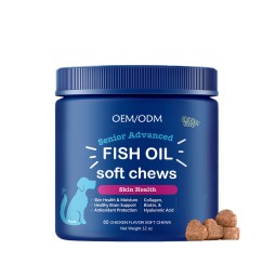 Omega 3 Chews Manufacturer - OEM Fish Oil Skin Coat Pet Nutrition