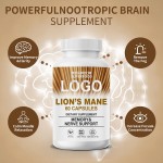 Lion's Mane Capsules Factory - OEM Nootropics Brain Memory Safe