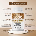 Lion's Mane Capsules Factory - OEM Nootropics Brain Memory Safe
