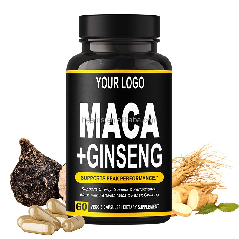 Maca Ginseng Capsules Supplier - OEM Ashwagandha Male Enhancement Energy