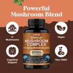 Lion's Mane Capsules Factory - OEM Nootropics Memory Brain Boost