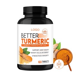 Turmeric Tablets Manufacturer - OEM Curcumin Ginger Immune Skin