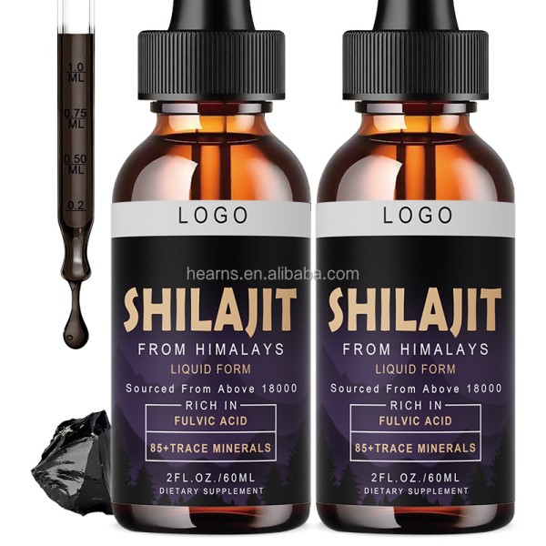 Shilajit Liquid Drops Factory - OEM Himalayan Extract Mineral Booster