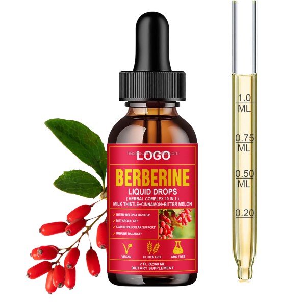 Berberine Liquid Drops Manufacturer - OEM Herb Extract HCL Supplement