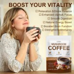 Mushroom Coffee Powder Factory - OEM Reishi Lion's Mane Brain