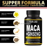 Maca Ginseng Capsules Supplier - OEM Ashwagandha Male Enhancement Energy