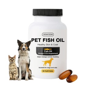 Omega 3 Fish Oil Softgels Manufacturer - OEM Salmon Oil Pet Skin Coat