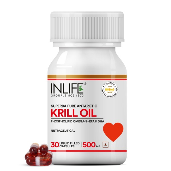 Krill Oil Supplement - Superba Phospholipid Omega 3 Capsules