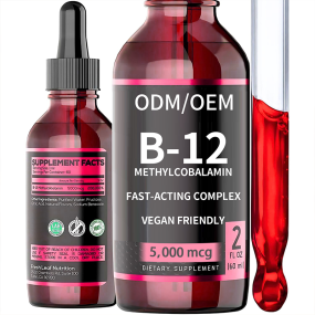 Vitamin B12 Liquid Drops - Vegan Methylcobalamin Supplement