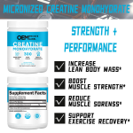 Creatine Monohydrate Powder - Pure Muscle Growth Formula