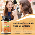 Pumpkin Seed Oil Softgels - OEM Hair Vitality Supplement