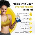 Fish Oil Omega 3 Softgels - Halal Brain Support Formula