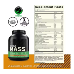Mass Gainer Protein Powder - Chocolate Flavor Supplement