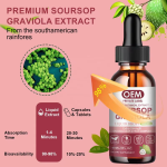 Soursop Liquid Drops - Organic Herbal Supplement