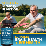 Fish Oil Softgels - Brain Eye Health Omega 3