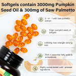 Pumpkin Seed Oil Softgels - OEM Hair Vitality Supplement