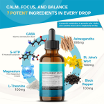 Ashwagandha Liquid Drops - Ksm-66 Root Extract Supplement