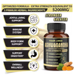 Ashwagandha Capsules - Root Extract Herbal Supplement