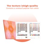 Hair Color Chart Book - 136 Shades Barber Beauty