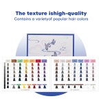 Hair Color Chart Book - European 86 Shades Factory