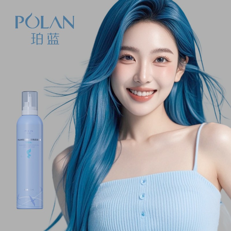 Hair Dye Mousse 250ml - Semi-permanent Blue Color
