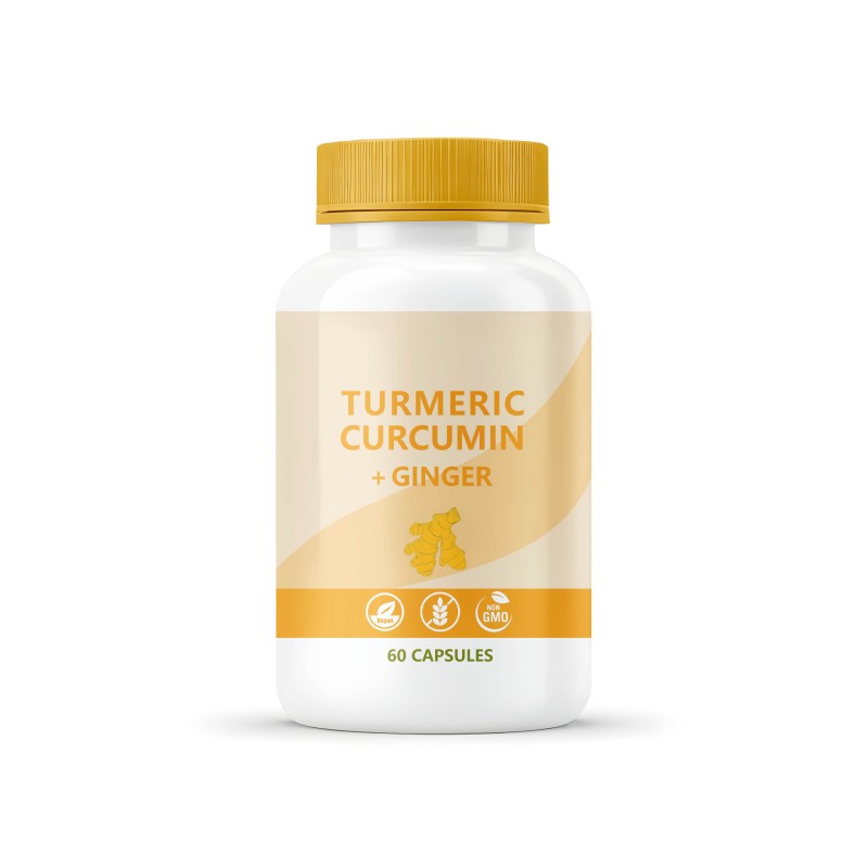 Turmeric Ginger Capsules - Bioperine Supplement
