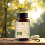 Psyllium Husk Capsules - Natural Extract Supplement
