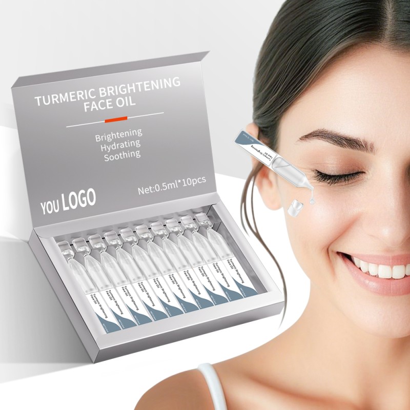 Turmeric Face Oil - Brightening Serum Vials Supplier