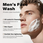 Men Face Wash Factory - OEM Deep Cleansing Pores Oil Blackhead