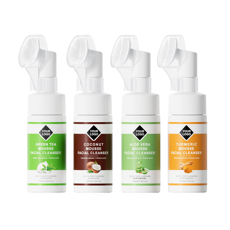 Amino Acid Face Wash Manufacturer - Private Label Green Tea Aloe Brush