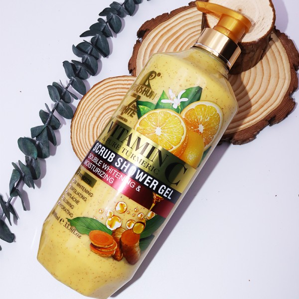 Body Scrub Shower Gel - Vitamin C Double Whitening