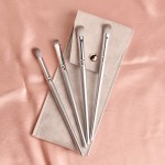 Eyeshadow Brush Set Manufacturer - 2021 Hot Selling 4pcs Silver Bag