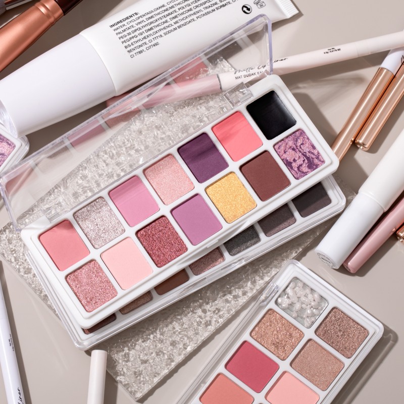 Eyeshadow Palette Factory - 14 Colors Luxurious Shimmer Rich