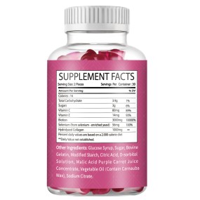 Biotin Gummies Factory - Skin Collagen Keratin Supplements