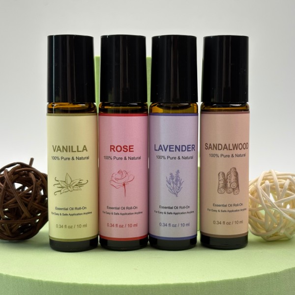 Essential Oil Set 10mlx4 - Vanilla Rose Lavender