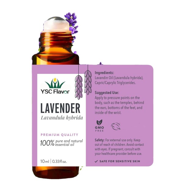 Lavender Oil Roll On - Steam Distilled 10ml