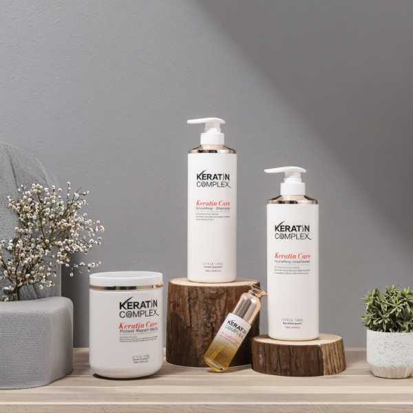 Keratin Hair Set - Smoothing Frizz Control Care