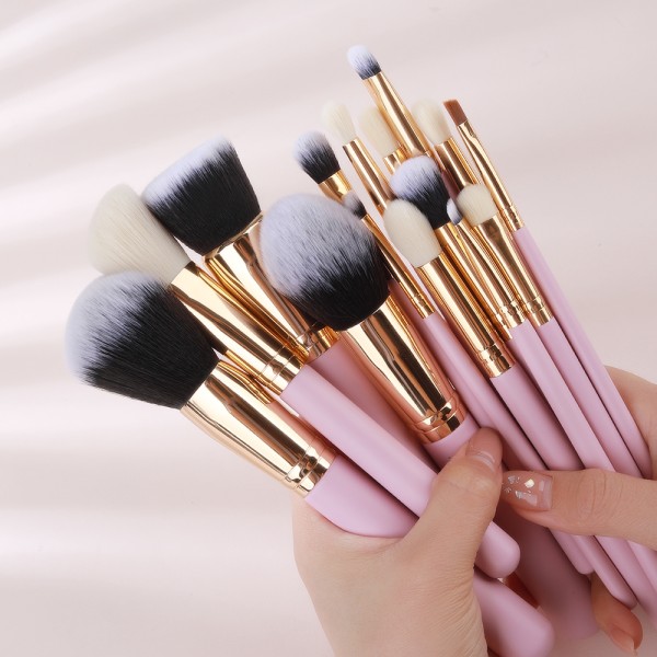 Makeup Brush Set 15pcs - OEM Cosmetic Brush Collection Manufacturer