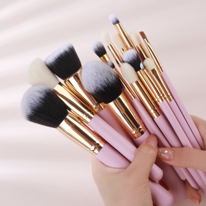 Makeup Brush Set 15pcs - OEM Cosmetic Brush Collection Manufacturer
