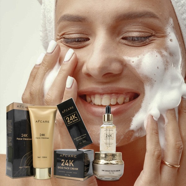 24K Gold Skincare Set - Collagen Retinol Anti-Aging