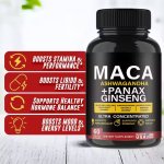 Black Maca Capsules Factory - Certified Organic Men Health Bulk