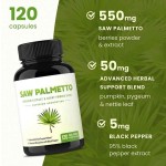 Saw Palmetto Capsules Manufacturer - OEM ODM DHT Blocker Hair Loss