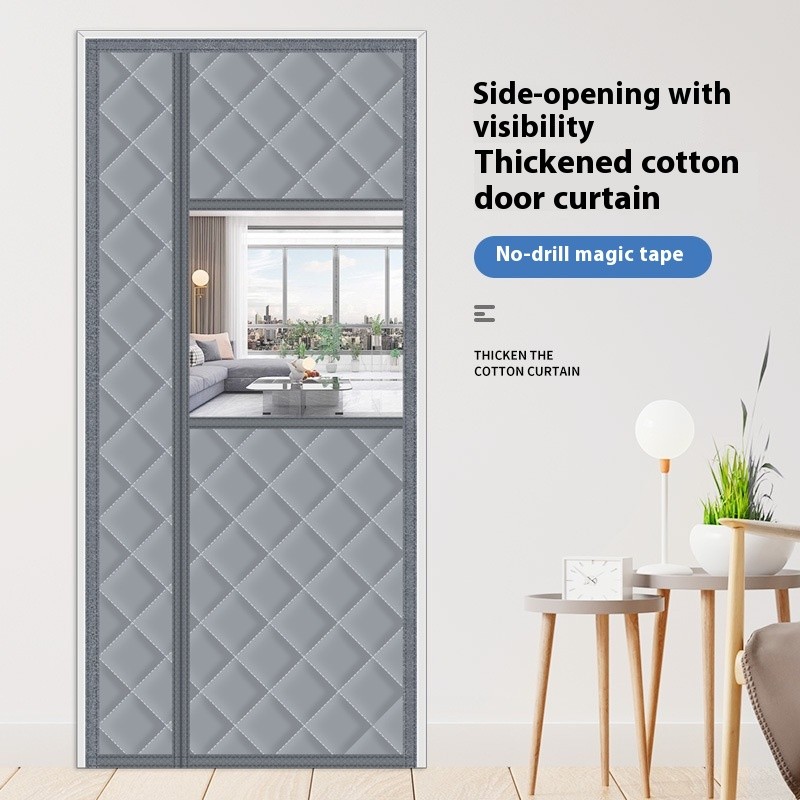 Cotton Door Curtain Manufacturer - Modern Side Opening Self Priming