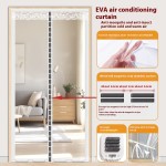 Door Curtain Factory - White Diamond Mesh Polyester Magnetic